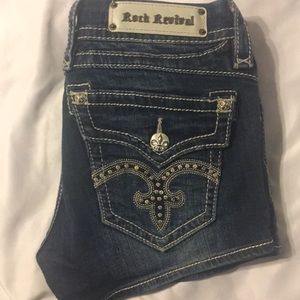 Rock revival jean shorts: worn once
